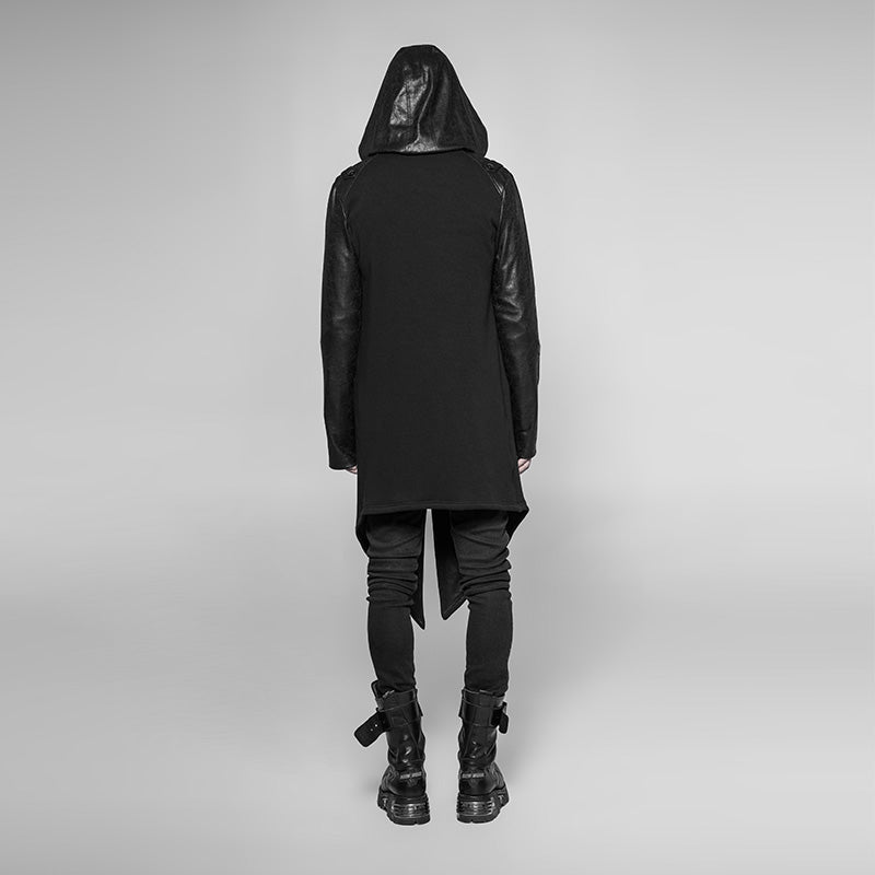 Simple Punk Medium Long Cardigan
