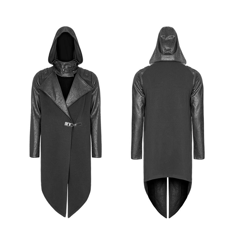 Simple Punk Medium Long Cardigan